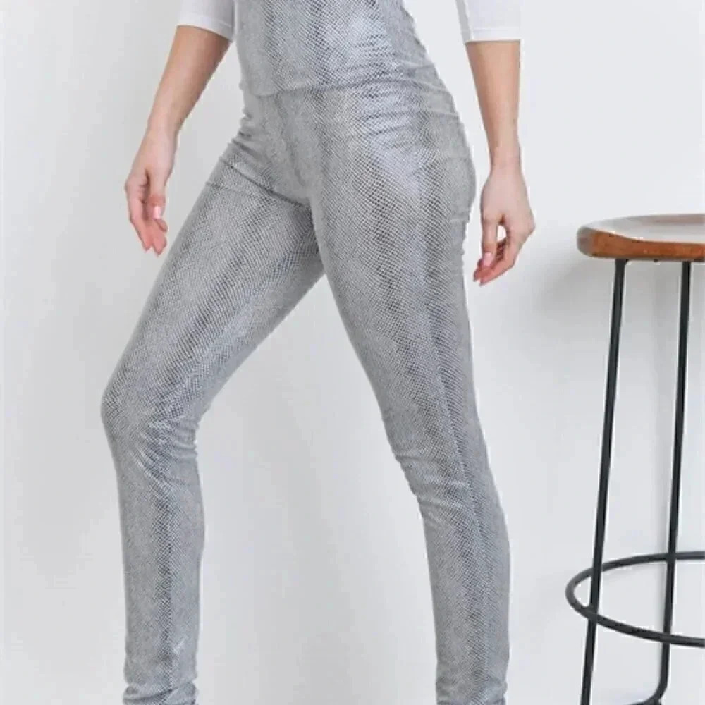 SNAKE ANIMAL PRINT LEGGINGS - Picture 4 of 6